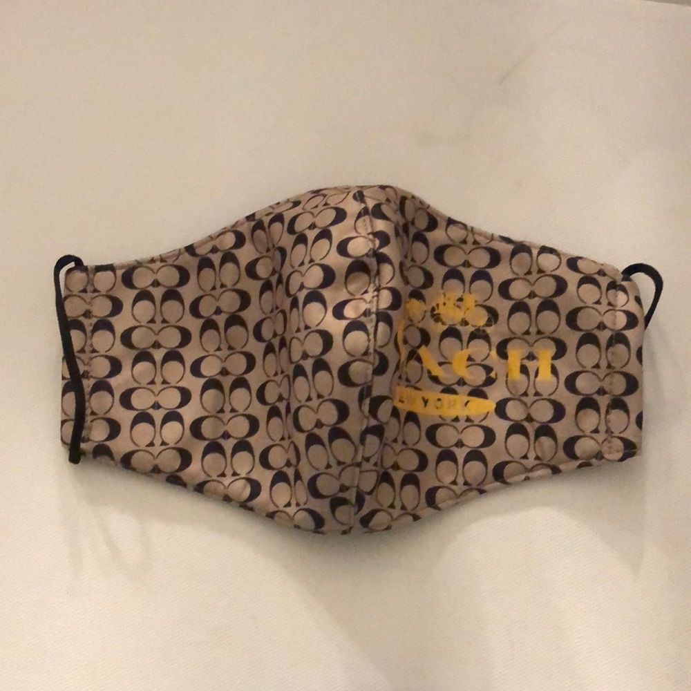 NWOT Coach print facial mask
